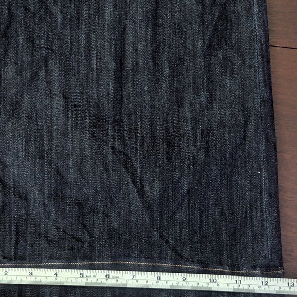 Express Dark Wash Denim Wide Leg Super High Rise Stretch Jean Size 6 Long - Picture 12 of 15